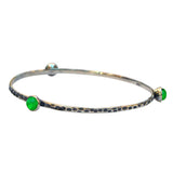Rustic Bangle in Sterling Silver
