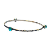 Rustic Bangle in Sterling Silver