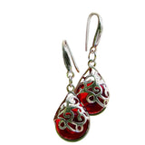 Filigree Teardrop Sterling Earrings
