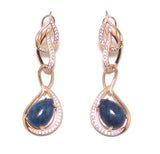 Lapis Lazulie , Dangle Earrings, 925 Sterling Silver