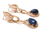 Lapis Lazulie , Dangle Earrings, 925 Sterling Silver