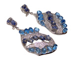 Sodalite Drop, Dangle Earrings 925 Sterling Silver