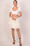 Alicia White Lace Skirt