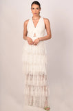 Clarise White Lace Maxi Dress