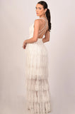 Clarise White Lace Maxi Dress