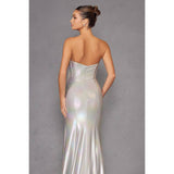 Stunning Shimmer Slit Dress