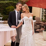 Off the Shoulder Mermaid Bridal Gown