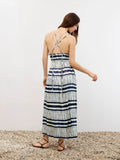 Printed Open Back Dress