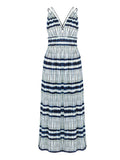 Printed Open Back Dress