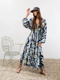 Printed Long Dress