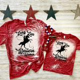 Long Live Western Women Bleached Shirt