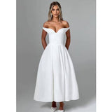 Elegant Off-Shoulder A-Line Gown
