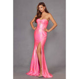Stunning Shimmer Slit Dress