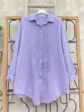 Melrose Oversized Evil Eye Gauze Cotton Shirt