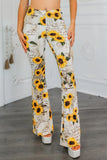 Sunflower Love Letter Buttery Soft Bell Bottom Pants