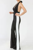 Hourglass Halter Color Block Jumpsuit
