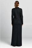 Pin There Done That Pin Stripe Jacket Maxi Dress