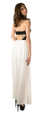 Sleek faux-leather top Jumpsuit Palazzo
