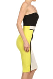 Color Block Me Body-Con Midi Dress