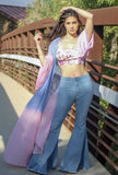 Dare To Flare High Waisted Bell Bottom Light Blue Jeans