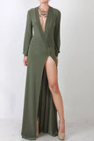 Bella Rosa Slit Maxi Dress