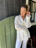 The Talulah Top - Crème / Ivory Ruffle Blouse