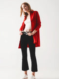 Oversized Shirt in Bold Red