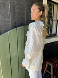 The Talulah Top - Crème / Ivory Ruffle Blouse