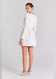 Embellished Square Neck Mini Dress