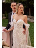 Off the Shoulder Mermaid Bridal Gown