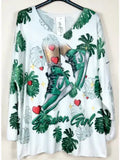 Posn Italian Cozy Green Sneakers Sweater (case of 2)