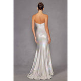 Stunning Shimmer Slit Dress