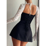 Lace Elegance Corset Mini Dress