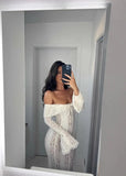 Seraphina – Lace Off-Shoulder Maxi Gown