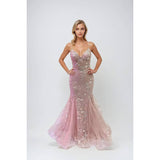 Elegant Beaded Mermaid Gown