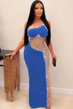 Off-Shoulder Satin Prom Dress