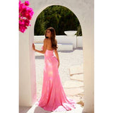 Stunning Shimmer Slit Dress