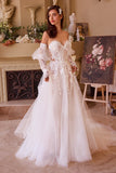 Lace Appliqued Wedding Ball Gown