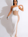 Off-Shoulder Satin Prom Dress
