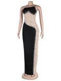 Off-Shoulder Satin Prom Dress