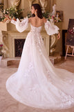 Lace Appliqued Wedding Ball Gown
