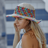 Hemp Crochet Rainbow Hat-Assorted Hemp Crochet Rainbow Hat-Assorted 