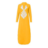 Casual V-Neck Casual Printing Loose Comfy Long Sleeve Dress Casual V-Neck Casual Printing Loose Comfy Long Sleeve Dress 