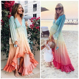 Rainbow High-Low Maxi Dress Rainbow High-Low Maxi Dress 