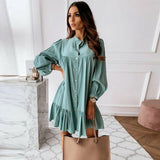 Casual Long Sleeve Shirt Mini Dress Casual Long Sleeve Shirt Mini Dress 